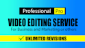 pro video editing services for high quality production