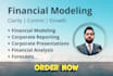 build financial analysis, projections and forecasts