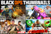design call of duty black ops thumbnails