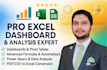 be your ms excel and google sheets data analysis expert
