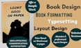 do book formatting and typesetting  print published ready
