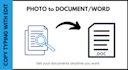 copytype and edit your photo document into a document