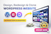 create a modern wordpress website for your business