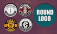 design  round, circular , stamp , circle, logo design