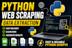 scrape websites and extract data using python