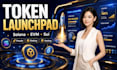 launch your token and build a custom launchpad on solana, evm, and sui