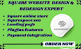 do square website design square online store squarespace square landing page