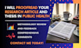 proofread your research article and thesis in public health