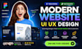 do ui ux design, figma website design, website ui ux design in figma