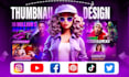 design thumbnails for youtube gaming sports health fitness podcast