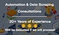 provide expert automation, data scraping consultation