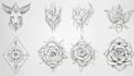 design fine line art minimalist tattoo flash for you
