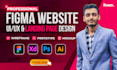 design modern website ui ux design, figma website, figma design website