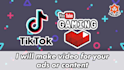do youtube video editing, tik tok ads, gaming thumbnail