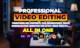 deliver high quality cinematic video editing service