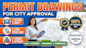prepare professional permit drawing sets for city approval
