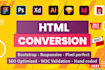 convert figma designs to high converting responsive landing pages HTML CSS