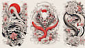 do a tattoo design in japanese style