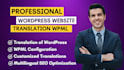 do your wordpress website translation using wpml