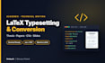 typeset, fix, or convert your thesis, paper, or CV to latex in overleaf