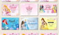 design themed birthday cards and invitation