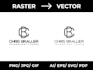 do low resolution logo to high quality vector version