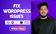 fix wordpress issues, woocommerce issues, wordpress error
