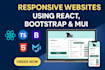 develop professional responsive websites with react and bootstrap