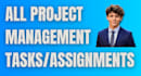complete any project management assignment raci, gantt, charts, overviews