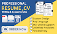 do CV and resume builder task