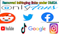 send dmca takedown notice to remove copyright content,fb,ig,google,reddit,tiktok