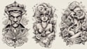 create old school or traditional tattoo design