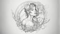 create a unique line art tattoo design