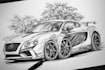 draw black and white line art