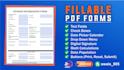 create fillable PDF form with data validations within 24 hrs