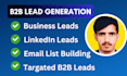 do c level lead generation, b2b targeted leads or email info by using linkedin