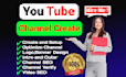 do youtube channel create and setup channel SEO
