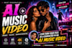 create a stunning ai generated music video for your song