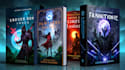 create professional fantasy book cover and sci fi book cover