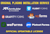 install fluent forms pro, jetform buider, weforms ,wp form pro plugin