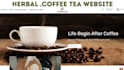 design herbal tea website peppermint matcha tea website coffee tea shopify store