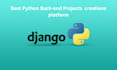 create or bug fix in python and django projects