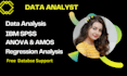 do business statistical analysis, regression, amos, spss data analysis