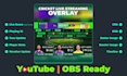 create professional cricket overlay for obs live streaming