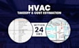 do hvac takeoff and cost estimation within 24 hours