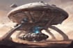 design a spaceship, sci fi illustration and sci fi art