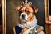 make a custom royal pet portrait for your pet
