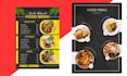 design a creative awesome restaurant menu food menu