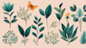 design a digital art botanical boho logo