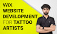 build custom wix website for tattoo artists for appointments